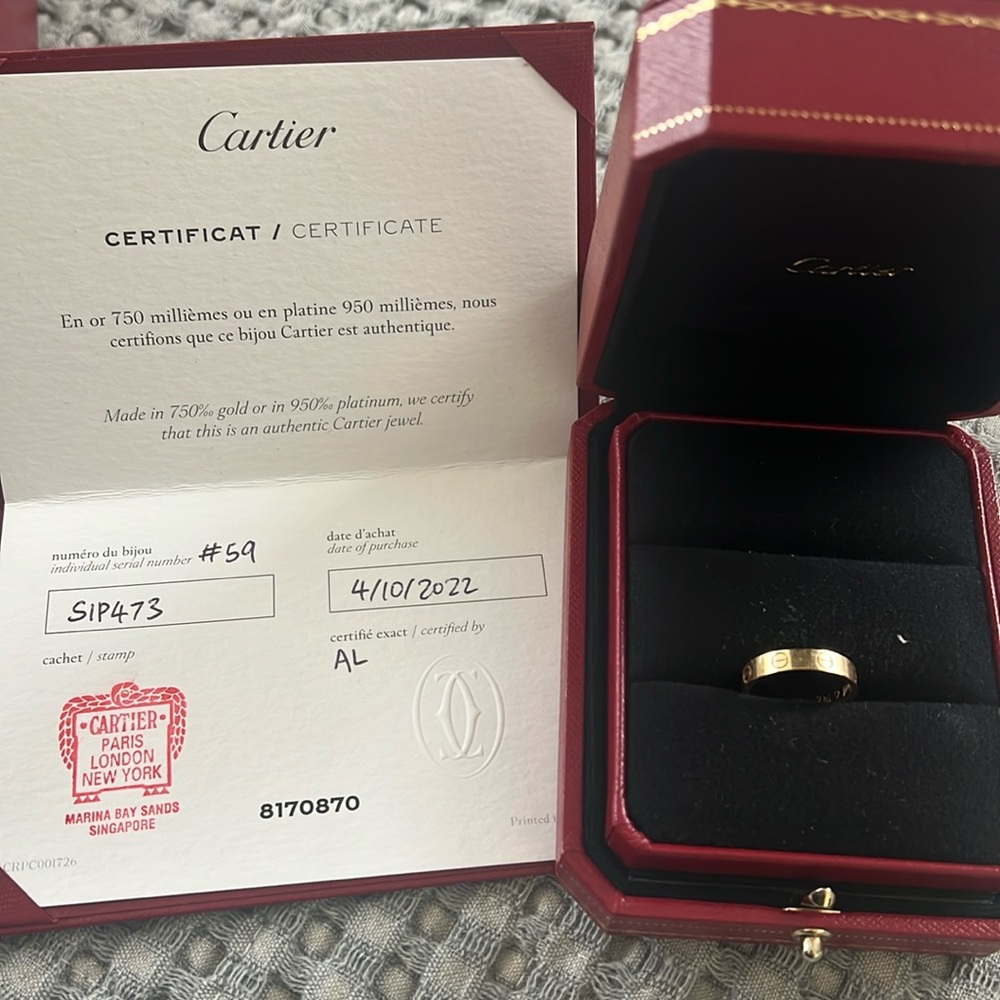 Cartier Love ring